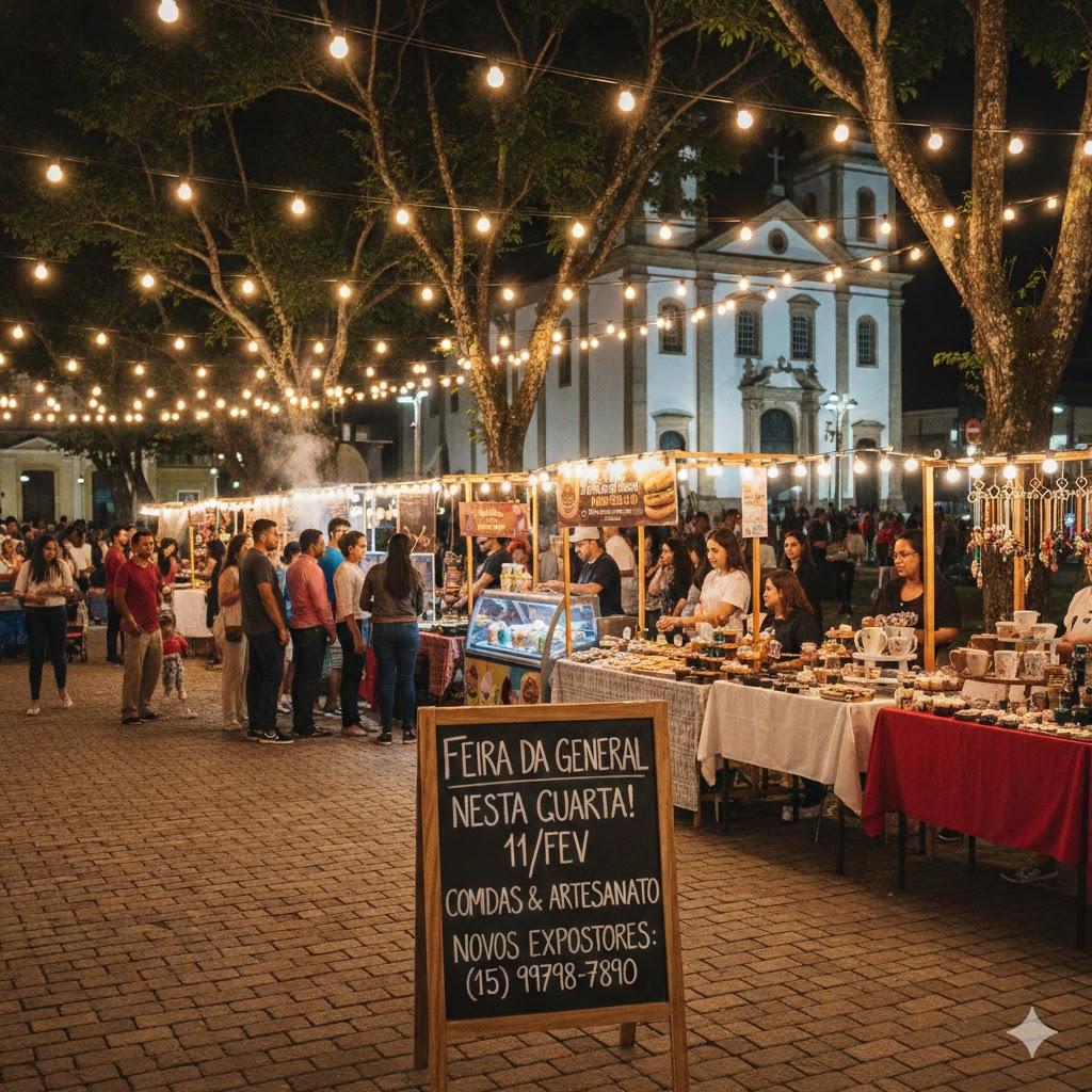 Feira da General Movimenta a Praça São José nesta Quarta-feira com Opções de Gastronomia e Lazer para a Família